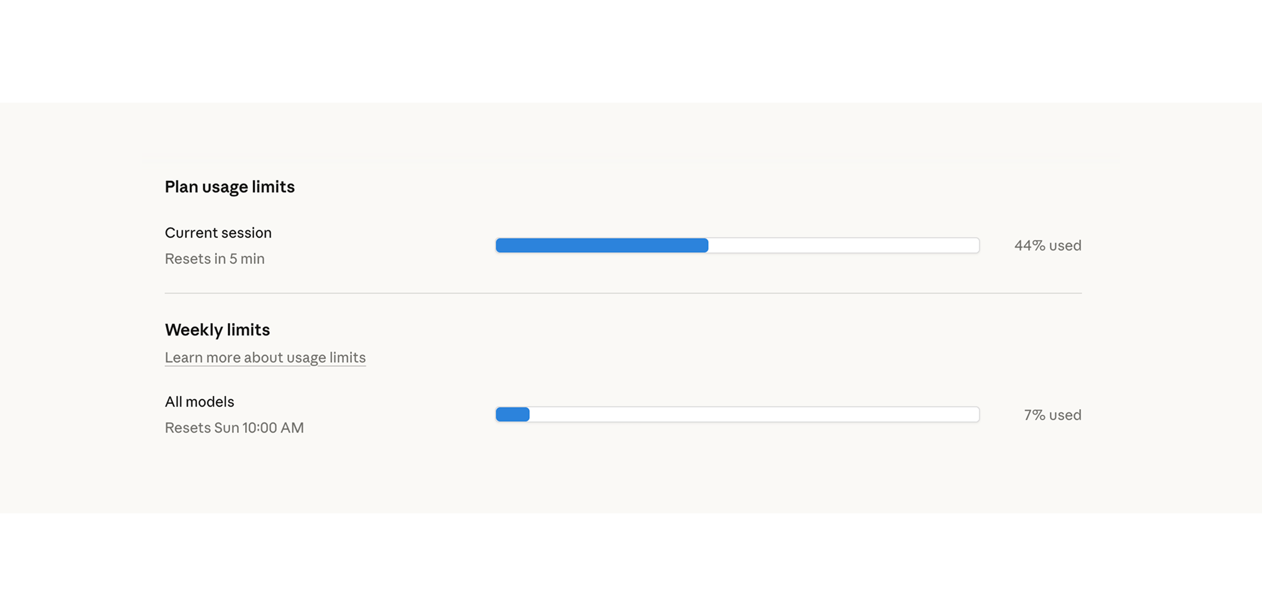 Token usage